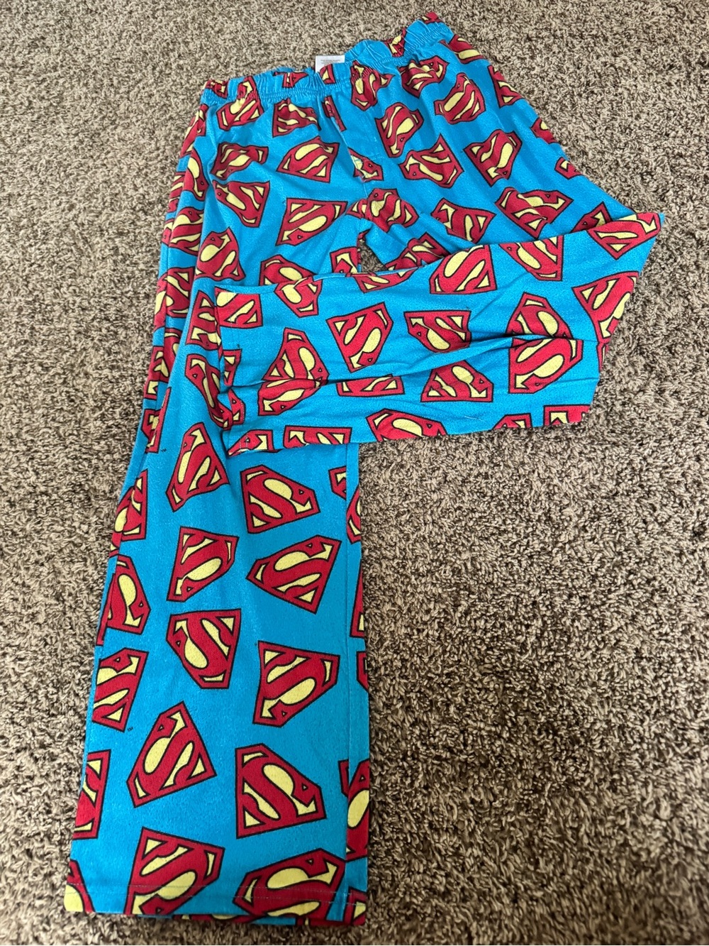 Old Navy Blue Kids Logo-Print Pajama Pants with Red and Yellow Accents